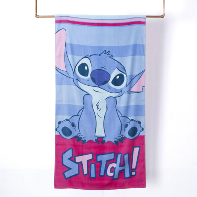TOALLA PLAYA C/ BOLSO STITCH NEW