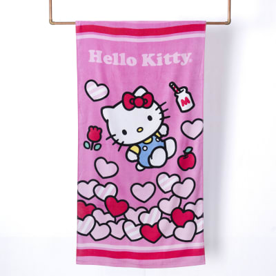 TOALLA PLAYA C/ BOLSO HELLO KITTY LOVE NEW