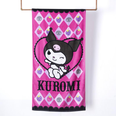 TOALLA PLAYA C/ BOLSO KUROMI NEW