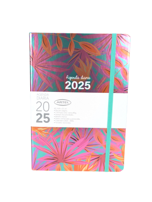 AGENDA DIARIA 2025 FLORAL