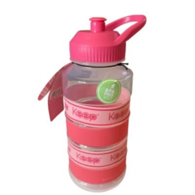 BOTELLA 1LT BIG BANDS KEEP ROSA