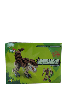 BLOQUES DE CONSTRUCCION DINOSAURIO - TIRANOSAURIO 267 PCS. 2 en 1