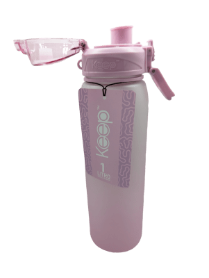 BOTELLA RUBBER 1L KEEP LILA