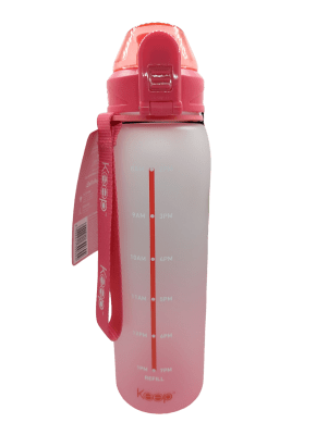 BOTELLA RUBBER 1L KEEP FUCSIA