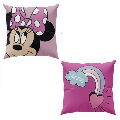 COJÍN VELOUR MINNIE RAINBOW 40X40 cm - DISNEY