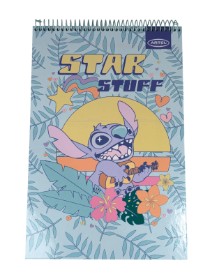 CROQUERA STITCH STAR STUFF: 80 HOJAS, TAMAÑO 21X32