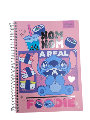 CUADERNO ESPECIAL ARTEL 150 HOJAS STITCH FOODIE TAMAÑO CARTA
