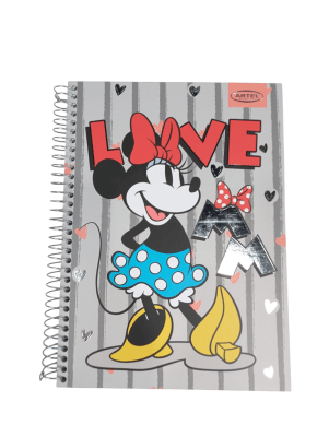 CUADERNO ESPECIAL ARTEL  MINNIE MOUSE LOVE 150 HOJAS TAMAÑO CARTA