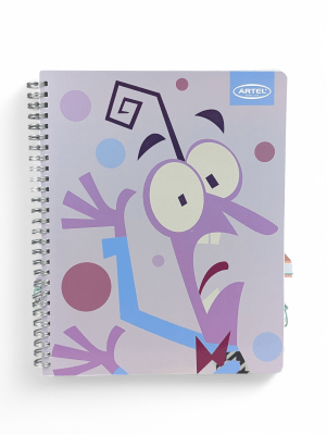CUADERNO UNIVERSITARIO DOBLE ESPIRAL 100 HJS ARTEL INTENSAMENTE MIEDO: DISEÑO ORIGINAL Y DIVERTIDO