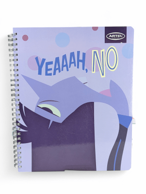 CUADERNO UNIVERSITARIO DOBLE ESPIRAL 100HJS ARTEL INTENSAMENTE ABURRIMIENTO: DISEÑO ORIGINAL Y DIVERTIVO