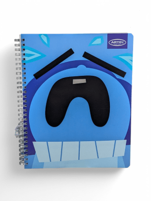 CUADERNO UNIVERSITARIO DOBLE ESPIRAL ARTEL INTENSAMENTE TRISTEZA: 100 HOJAS, CUADRICULADO 7 mm