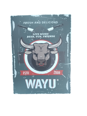 CUADRO DECO TORO 40X30 CM WAYU