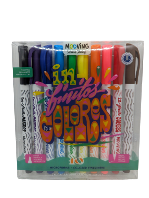 ESTUCHE 10 TIRALINEAS DE COLORES PREMIUM