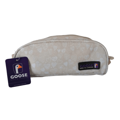 ESTUCHE GOOSE ZANZIBAR CORAZONES BEIGE