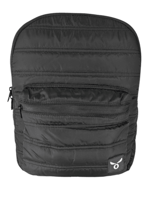 MOCHILA ESCOLAR MOOSE PARKA NEGRA CON PORTA LAPTOP Y AJUSTE ELÁSTICO: URBANA, VIAJES, CLASES