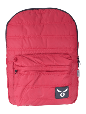 MOCHILA ESCOLAR MOOSE PARKA ROJA CON PORTA LAPTOP Y AJUSTE ELÁSTICO: URBANA, VIAJES, CLASES