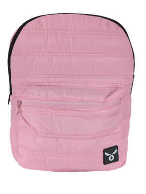 MOCHILA ESCOLAR MOOSE PARKA ROSADA CON PORTA LAPTOP Y AJUSTE ELÁSTICO: URBANA, VIAJES, CLASES