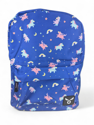 MOCHILA KIDS STARS MOOSE UNICORNIO: PORTA LAPTOP, PORTA BOTELLA, 100% POLIESTER