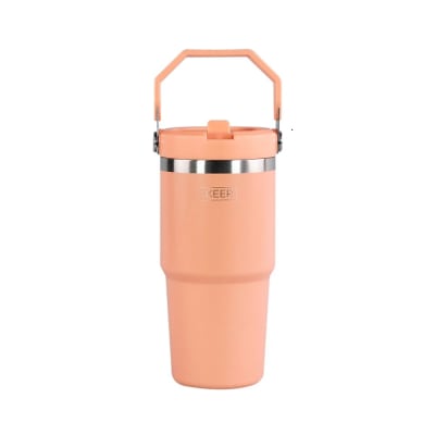 BOTELLA INSULADA C/ MANGO COLORES 590ML KEEP NARANJO