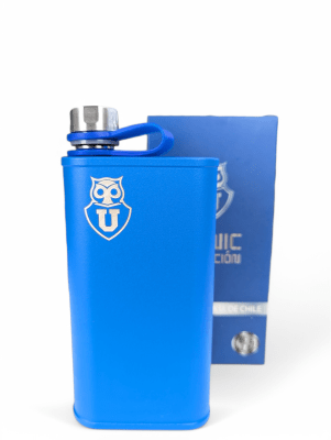 PETACA U DE CHILE ACERO INOXIDABLE 270 ml ICONIC COLLECTION - TAPA HERMÉTICA, DISEÑO EXCLUSIVO