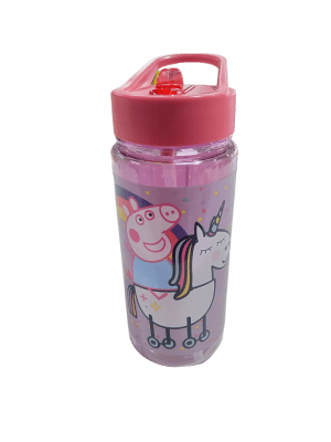 BOTELLA CON BOMBILLA  500ML PEPPA PIG