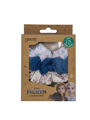 SET DE 3 SCRUNCHIES SCHOOL BLUE FROZEN