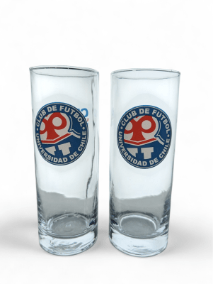 SET 2 VASOS PC U DE CHILE
