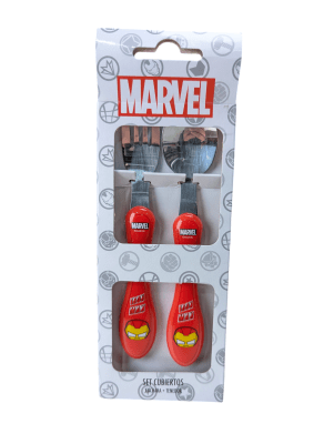 SET DE CUBIERTOS COLECCION MARVEL IRON MAN