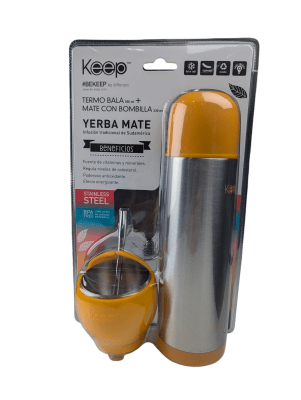SET MATE+TERMO BALA KEEP AMARILLO