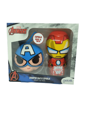 SET DE BAÑO SHAMPOO+ESPONJA AVENGERS