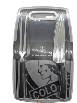 SET TABLA + CUCHILLO + TENEDOR COLO COLO