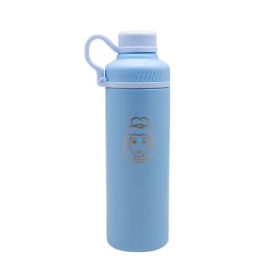 SHAKER METALICO 500ML CELESTE ACERO INOXIDABLE PRINCESAS