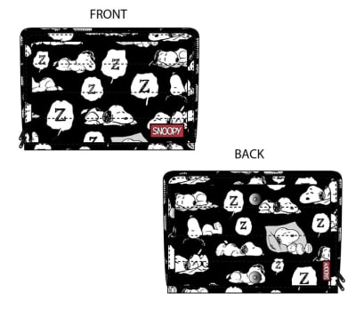 ESTUCHE SLIM SNOOPY NEGRO