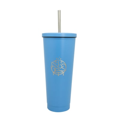 VASO TUMBLER ACERO INOXIDABLE CELESTE 700ML PRINCESAS