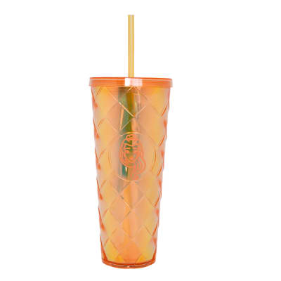 VASO TUMBLER PRINCESAS NARANJO