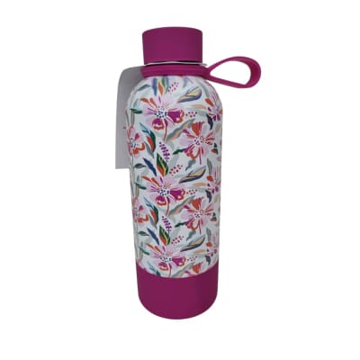 BOTELLA TERMICA 500ML FLORES FUSCIA