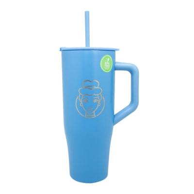MUG 4O OZ LATTE CELESTE PRINCESAS