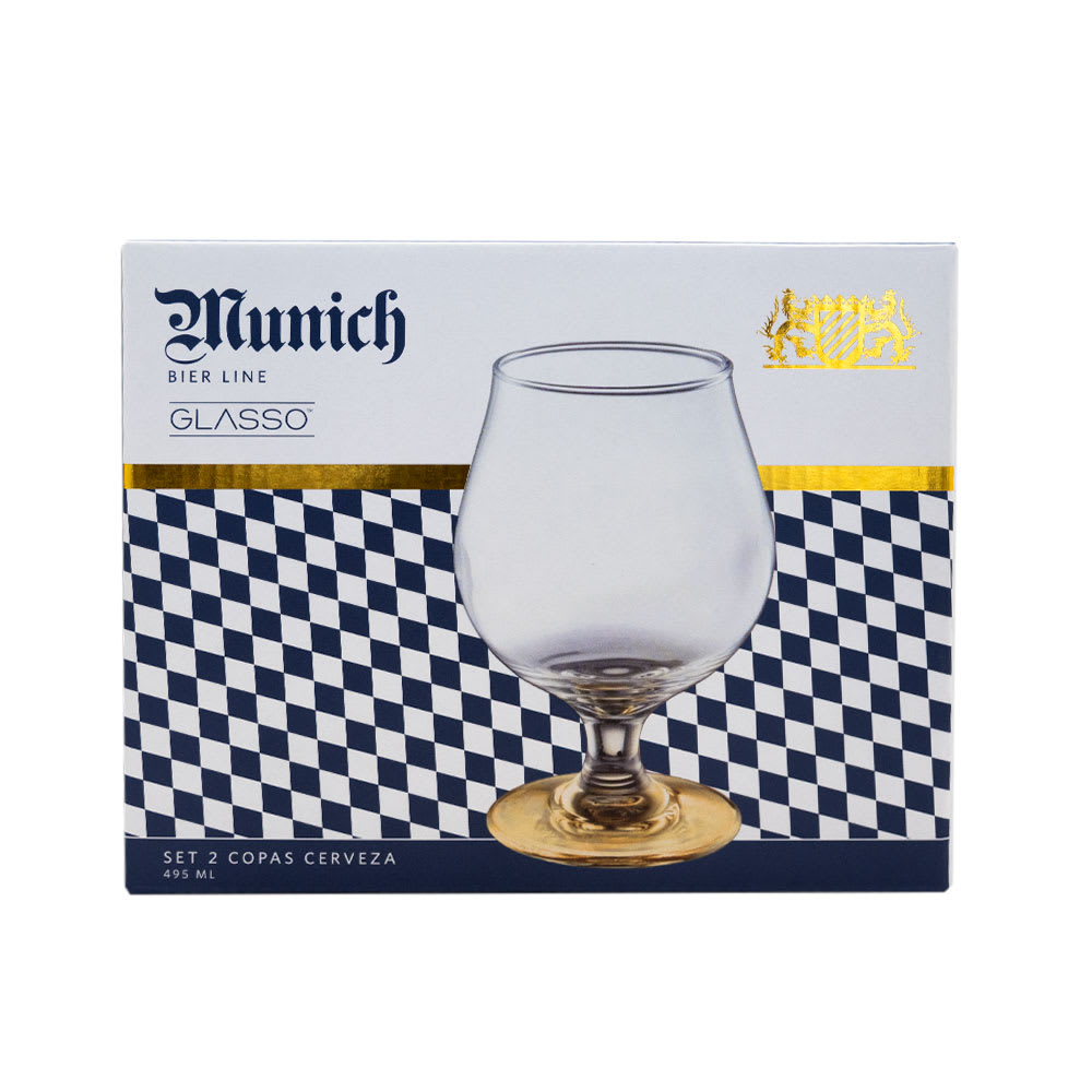 SET 2 COPAS CERVEZA 495ML MUNICH GLASSO2