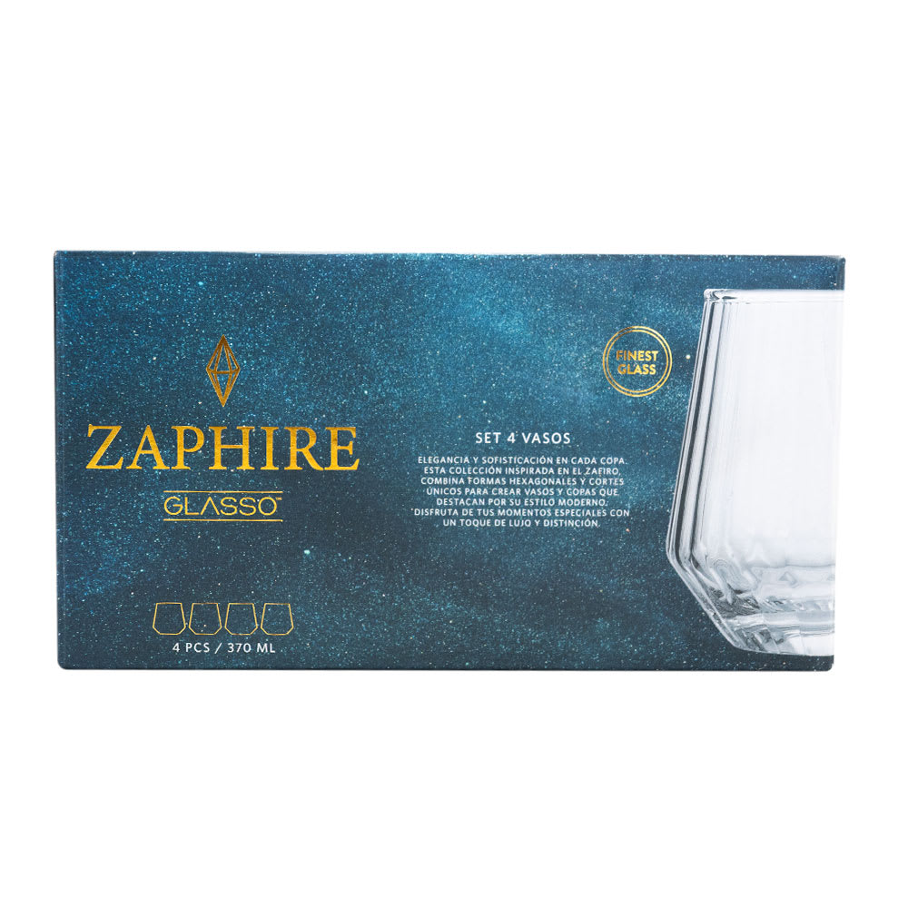SET 4 VASOS 370ML ZAPHIRE GLASSO3