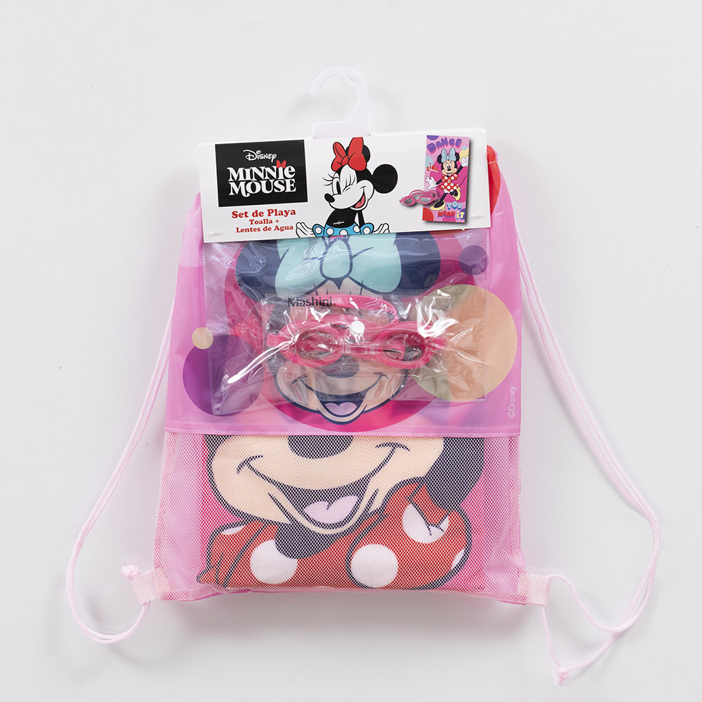 SET TOALLA 70X140 + LENTES DE AGUA MINNIE DANC3