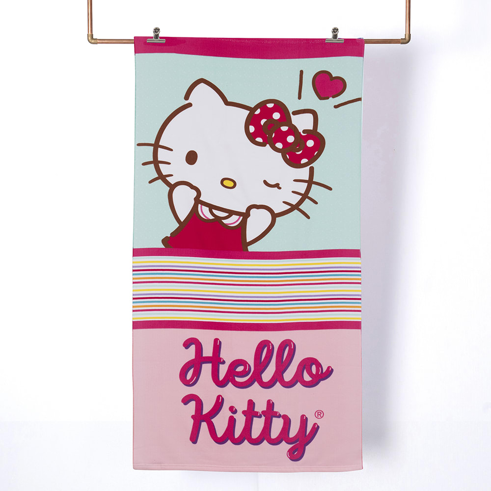 SET TOALLA 70X140 + LENTES DE AGUA HELLO KITTY RAYA2