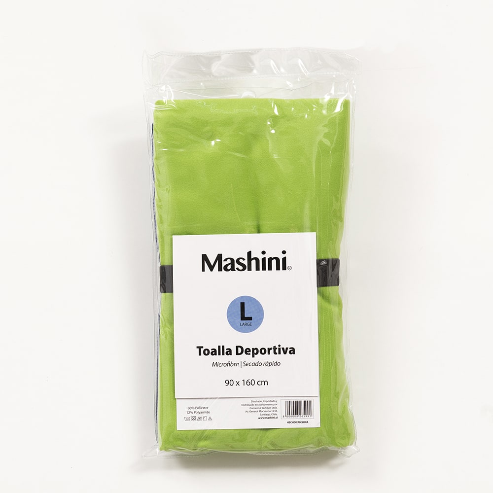 TOALLA DEPORTIVA 90X160 VERDE3