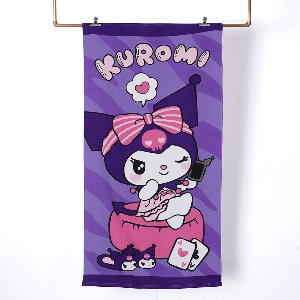 SET TOALLA 70X140 + LENTES DE AGUA KUROMI MORA2