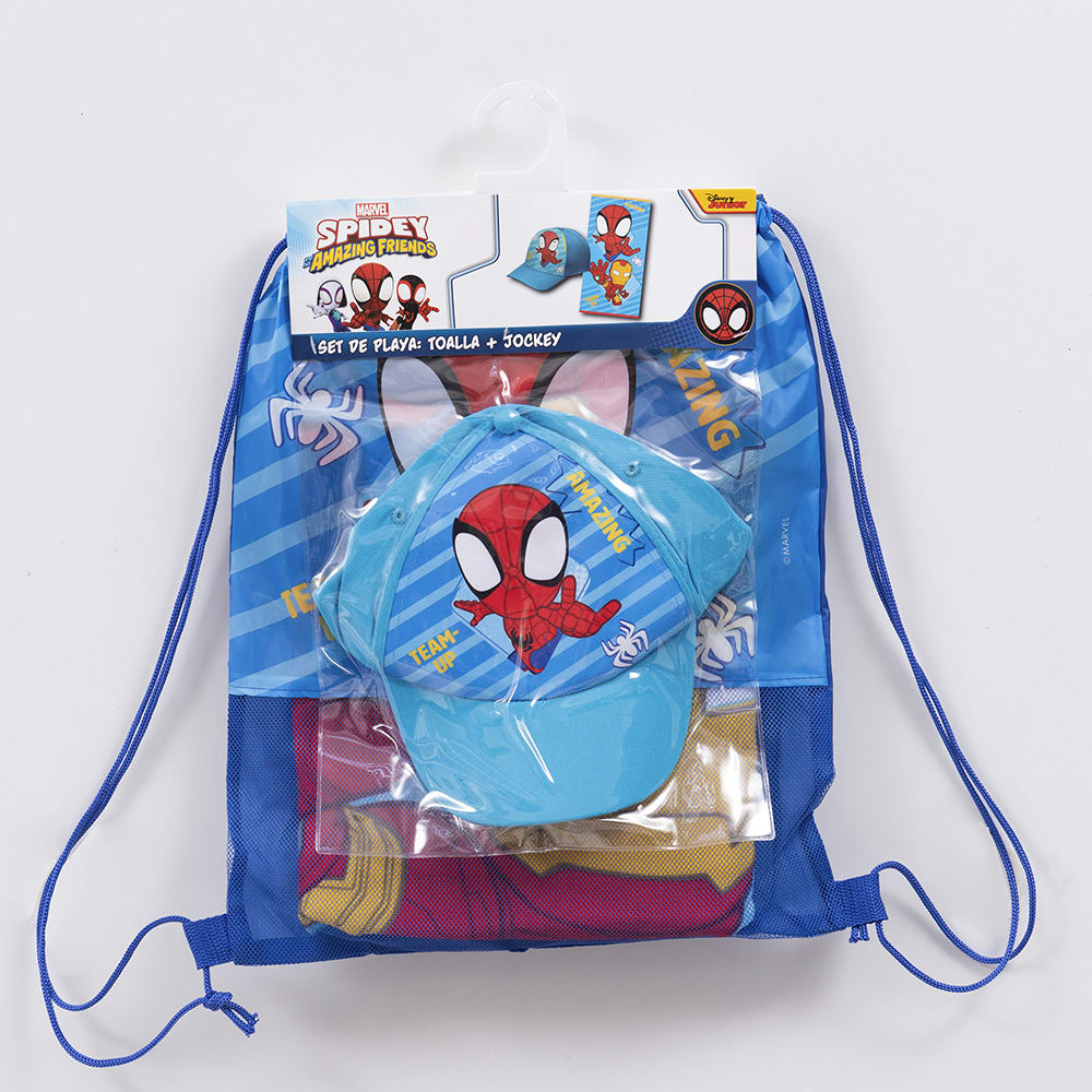 SET TOALLA PLAYA 70X140 + JOCKEY SPIDERMAN POD4