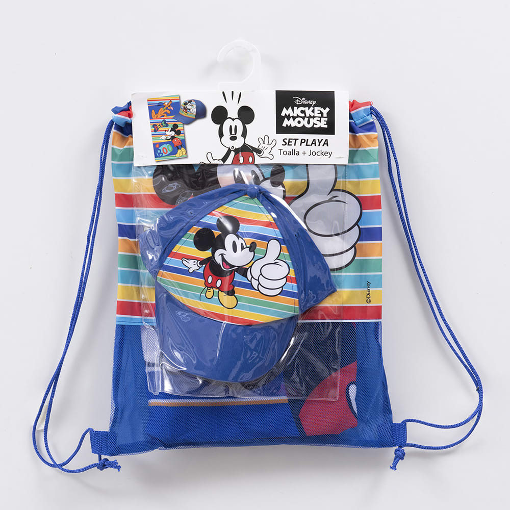 SET TOALLA PLAYA 70X140 + JOCKEY MICKEY BOO4