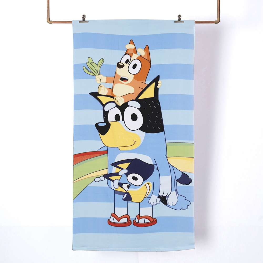 SET TOALLA PLAYA 70X140 + JOCKEY BLUEY FAMILIA2