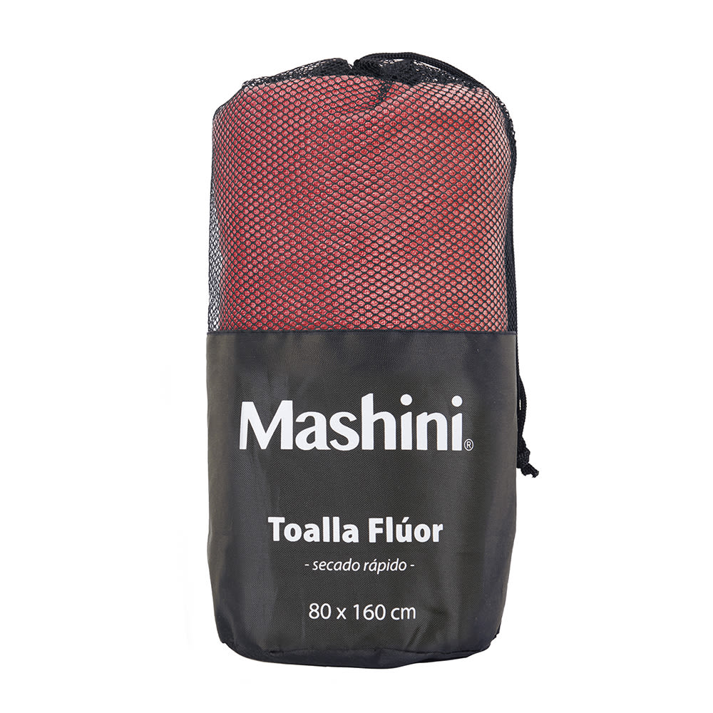 TOALLA DEPORTIVA POLIAMIDA FLUOR 80X160 CORAL1