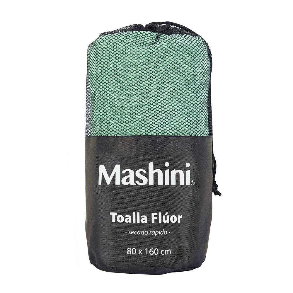 TOALLA DEPORTIVA POLIAMIDA FLUOR 80X160 VERDE1