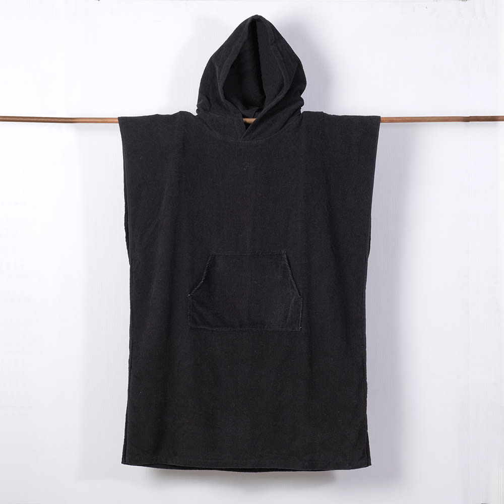 PONCHO PLAYA 70X100 NEGRO1