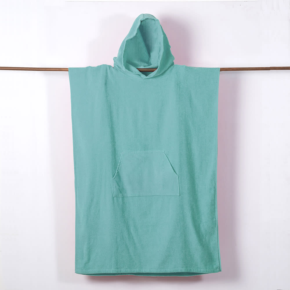 PONCHO PLAYA 70X100 TURQUESA1